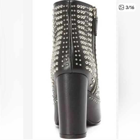 Iro Studded Boots Size 37 Black Leather - Picture 9 of 13